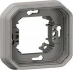 PLEXO 1 GANG FLUSH MOUNTING SUPPORT FRAME - GREY 069681L | 3414971881310