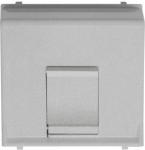 Color: Silver.   Cover plate at 45&ordm; for one data connector housing (refs.: 2016, 2016.1, 2016.2 and 2016.3)   With labeling area for stickers   With shutter   Size: 2 modules. 2CLA221670N1301 | 8427238202068