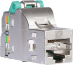 RJ45 network socket, Actassi, Shielded, Cat 5e,  DPM box x 12, silver VDIB17715B12 | 3606480384707