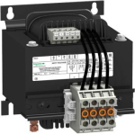 This ABT7 transformer supplies alternating current to control circuits while isolating them from mains power. It has a rated input voltage of 230V to 400V AC, a rated output voltage of 24/48V AC thanks to its double secondary winding, and a rated pow ...
