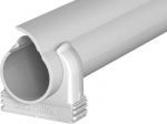 Quick-Pipe set Quick caurule + Quick turētajs M16, PVC, gai&scaron;i pelēks, 7035 2154501 | 4012195482895