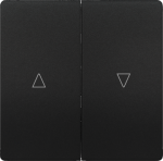 1+1 Shutter pushbutton, 68x68mm, DELTA style, Antracite cosso 5TG7143-0AC00 | 4001869583570