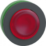 Head for illuminated push button, Harmony XB5, plastic, red projecting, universal LED, spring return ZB5FW143 | 3606481361714