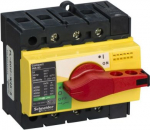 switch disconnector, Compact INS80, 80A, with red rotary handle and yellow front, 3 poles 28920 | 3303430289203
