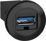 Panel mounted USB port, Harmony XB5, 3.0 port, plastic, 22mm, for USB interface jack type A XB5PUSB3 | 3606481194206