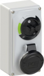 Wall mounted socket 4x16A (3P+PE) 7h IP44/IP54 switched interlocked, compact 6114-7 | 9003399174582