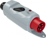 CEE-plug 5x32A (3P+N+PE) +OD +RFC 6h IP44 6h IP44 with switch (ON-OFF), grey/red with holder 537255303 | 9003399092855