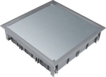 cover lid Q12 square for 12 devices, 12 mm flooring, steel grey VDQ12127011 | 4012002244265
