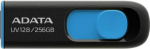 MEMORY DRIVE FLASH USB3 256GB/BLK/BLUE AUV128-256G-RBE ADATA AUV128-256G-RBE | 4710273777108