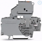 2-conductor fuse terminal block 2,5 (4)mm2 grey with 12...30V 5x20mm fuse, LED 2002-1611/1000-541 | 4045454789985