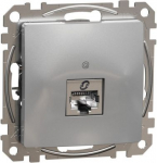 1xRJ45 data outlet CAT6 STP aluminium Sedna Design SDD113461S | 3606481466815