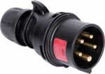 CEE Industrial Plug 5x32A (3P+N+PE) 6h IP44 SHARK black 025-6x | 9003399226021