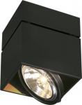 Griestu gaismeklis KARDAMOD 1xQR111 G53 12VAC melns 117120 | 4024163149778