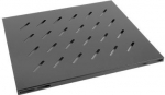 Lanberg 19" fixed shelf 1U/465x515mm, max load capacity up to 120kg | AK-1003-B | Black AK-1003-B | 5901969403602