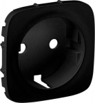 Cover plate Valena Allure - 2P+E socket - German standard - black 755208 | 3414970509147