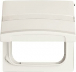Intermediate Ring with labelling field with Hinged Lid Cover plates Busch-Duro 2000&reg; SI and Reflex SI white - Allwetter 44 (IP 44) 2CKA001710A2280 | 4011395912201