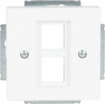 For 2 modular jack inserts. Suitable for Art. No. 0210 and 0211. 2CKA001753A0396 | 4011395228210