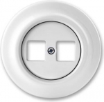 Data communication socket Modular Jack 2 gang studio white - Decento 2CKA001753A9995 | 4011395158654