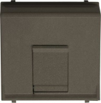 Color: Anthracite.   Cover plate at 45&ordm; for one data connector housing (refs.: 2016, 2016.1, 2016.2 and 2016.3)   With labeling area for stickers   With shutter   Size: 2 modules. 2CLA221670N1801 | 8427238202099