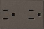 Color: Anthracite.   Rated voltage: 125 Vac   Rated current: 15A   Type B: 2P + E / NEMA 5-15R   Duplex outlet   Shuttered for child safety   Screw terminals   Size: 3 modules. 2CLA232800N1801 | 8427238085678