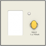 Color: Soft White.   Cover plate for circuit breaker & RCD code: 8134.1, 8134.2 & 8134.3. 2CLA853400A1101 | 8427238166933