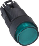 Head for illuminated push button, Harmony XB6, green projecting pushbutton &Oslash; 16 spring return 12... ZB6AE3 | 3389110776300
