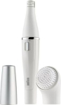 Braun Face Facial Epilator and Brush | SE810 | Number of power levels 1 | Wet & Dry | White/Silver SE810 | 8006530193658