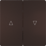 1+1 Shutter pushbutton, 68x68mm, DELTA style, Brown 5TG7143-0CH00 | 4001869583563