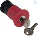 Emergency stop head &Oslash; 40mm, key release, &Oslash; 22, red ZA2BS944 | 3389110591781