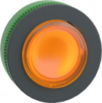 Head for illuminated push button, Harmony XB5, plastic, orange projecting, universal LED, spring ret ZB5FW153 | 3606481361721