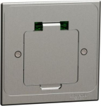 Socket-outlet, Unica System+, French standard, floor mounted, IP44, grey INS52102 | 3606489818906