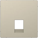 Central plate for RJ11 and RJ12, sahara, Merten System M MTN4215-6033 | 3606480889950