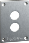 Front plate with fixing screws, Harmony XAP, metal, 2 cut-outs, 22mm, 72 x 105 mm XAPE302 | 3389110628029