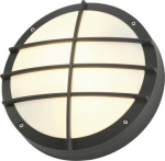 BULAN GRID wall and ceiling light, round, anthracite, E27, max. 2x 25W, PC cover 229085 | 4024163110938