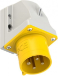 CEE-wall mounted plug 4x32A (3P+PE) 4h IP44 yellow 524-4 | 9003399060236