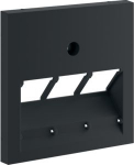 Central plate UAE 3-gang, for Frontplate 55, hfr, graphitblack GZUAE3A9011 | 4012740983440