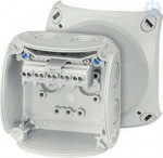 Junction box KF 0202 G 93x93x62mm IP66/67 grey with 5x2.5mm&sup2; terminal 62000043 | 4012591121718