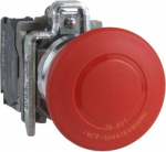 Red Emergency stop &Oslash; 22, mushroom head &Oslash; 40, push-pull, ATEX. range of product: Harmony XB4 - product or component type: complete emergency stop pushbutton - device short name: XB4 - bezel material: chromium plated metal - fixing collar material: zam ...