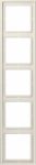 5-gang frame, beige, LS990 LS985W | 4011377121706