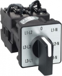 Cam voltmeter switch, 3L and 3L-N, 45&deg;, 12A, screw mounting. range of product: Harmony K - component name: K1 - [Ith] conventional free air thermal current: 12 A - product mounting: front mounting - fixing mode: multifixing - rotary handle padlocking ...