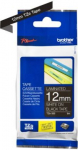 Brother | TZe-335 Laminated Tape | White on Black | TZe | 8 m | 1.2 cm TZE335 | 4977766685733