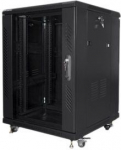 Lanberg | Rack cabinet 19" free-standing 15U/600x600 (flat pack) | FF01-6615-12B | Black FF01-6615-12B | 5901969423679
