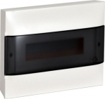 LEGRAND 1X12M SURFACE CABINET SMOKED DOOR EARTH AND NEUTRAL TERMINAL BLOCK 135211 | 3414971197930