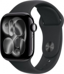 Apple Watch Series 11&nbsp;GPS&nbsp;42mm&nbsp;Jet Black Aluminium Case with Black Sport Band - S/M | Apple MEQT4ET/A | 195950466669