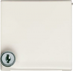 Intermediate Ring with Hinged Lid Cylinder with Different Locking Cover plates Busch-Duro 2000&reg; SI and Reflex SI white - Allwetter 44 (IP 44) 2CKA001710A2298 | 4011395912300
