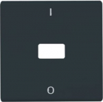 Rocker with legend Characters 0 and 1 Open for Symbol for Switch/push button, Single rocker anthracite - Allwetter 44 (IP 44) 2CKA001731A1692 | 4011395873502