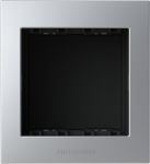 Color: Silver.   Frames suitable to be installed in reduced dimensions surfaces as plastic and metallic profiles or screens.   For 1 and 2 module devices.   Size (width x height): 54 x 68 mm.   Shaft size (width x height): 49 x 50 mm. 2CLA267200N1301 ...