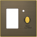 Color: Antique Gold.   Cover plate for circuit breaker & RCD code: 8134.1, 8134.2 & 8134.3. 2CLA853400A1201 | 8427238166360