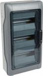PLEXO3 IP65 WEATHERPROOF CABINET 3X12 MODULES WITH TERMINAL BLOCK 601963 | 3245066019635