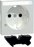 Schneider Electric Merten System M MEG2333-0325 in color active white is a central plate for socket outlet with 1 gang. The socket outlet pole configuration is 2P. And it is used for CEE 7 standard. Designed with a shutter, this central plate is dedi ...